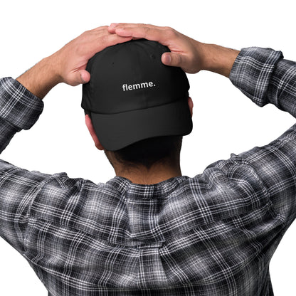 casquette : flemme.