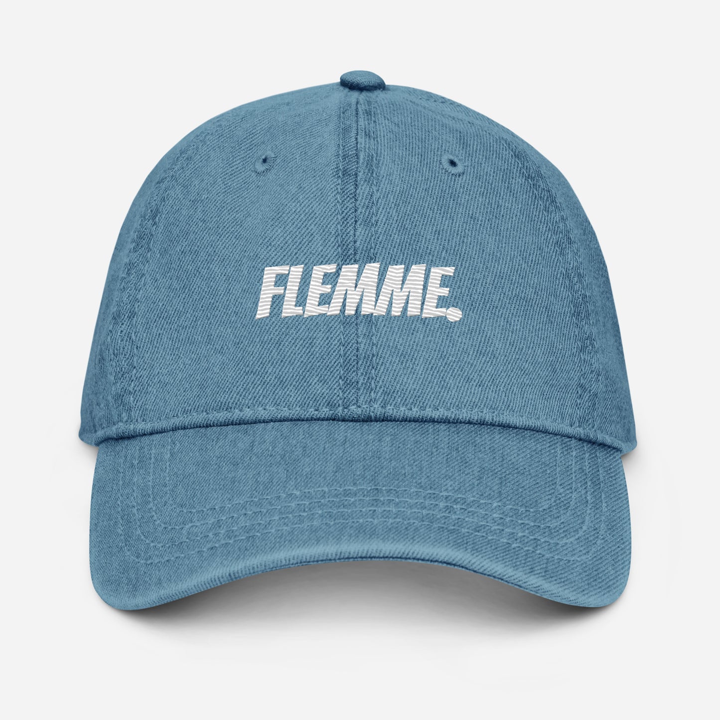 casquette en jean superflemme.